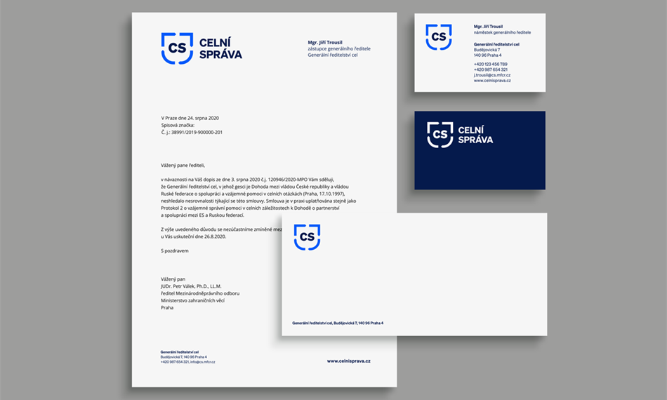 práce s novou vizuální identitou